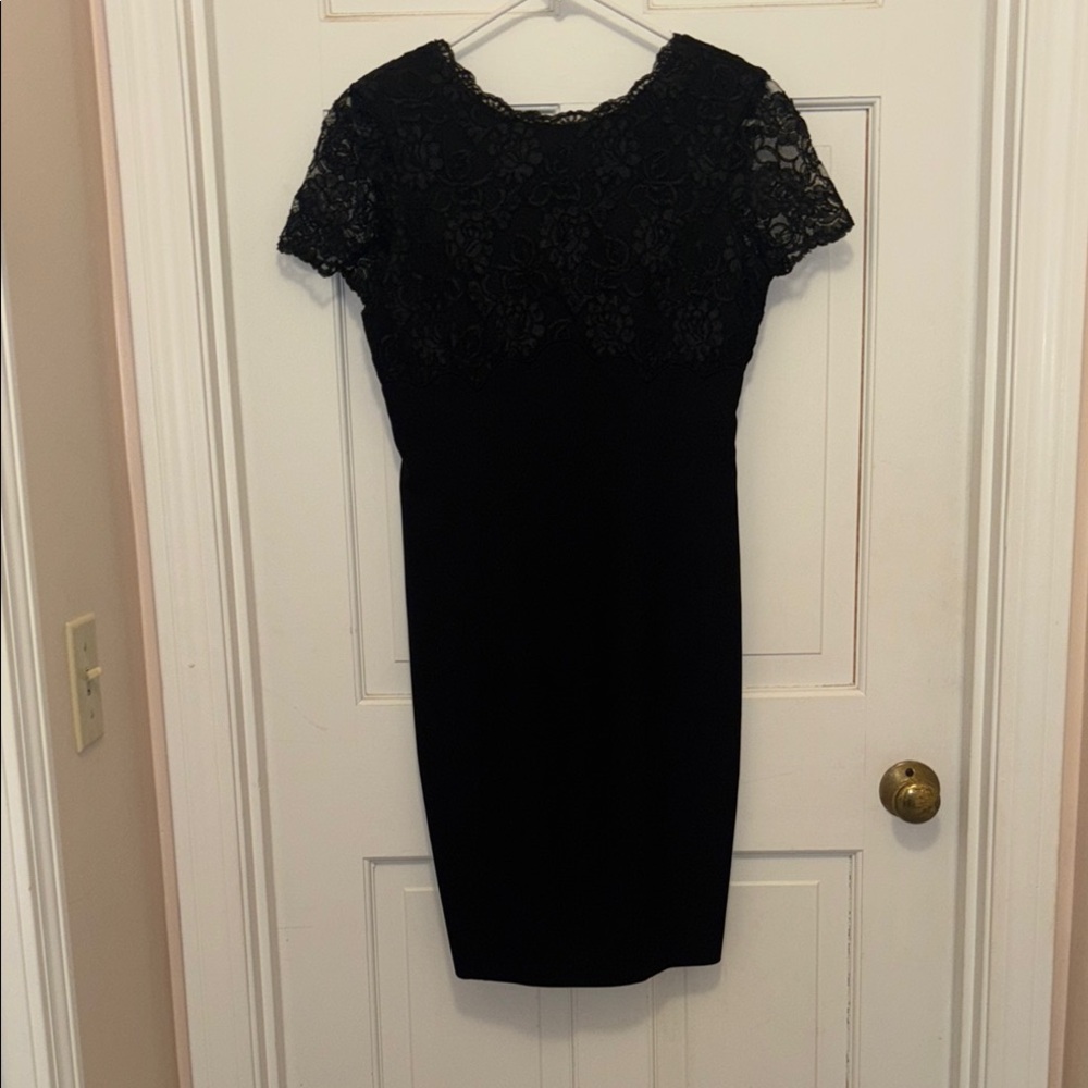 Gillian Black Lace Dress